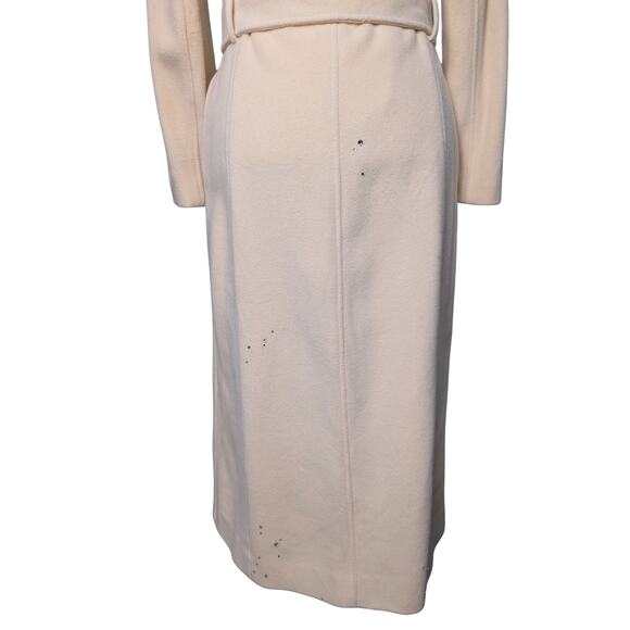 Ralph Lauren 100% Wool Coat with Austrian Crystal Raindrops - XS - Picture 10 of 12